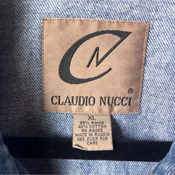 Vintage Claudio Nucci Unisex Denim Jacket - Picture 4 of 4